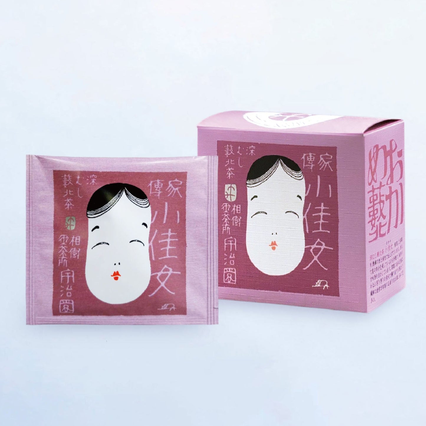 【深蒸し煎茶】小佳女 “おかめ” ティーバッグ 個包装／箱入り (2.5g×10p)