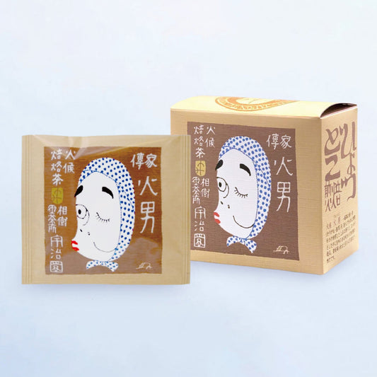 【浅火ほうじ茶】火男 "ひょっとこ" ティーバッグ 個包装／箱入り (3g×5p)