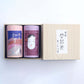 【煎茶】和芽供 “わがく” 進物缶入り (120g)・【深蒸し煎茶】小佳女 “おかめ” 進物缶入り (150g)