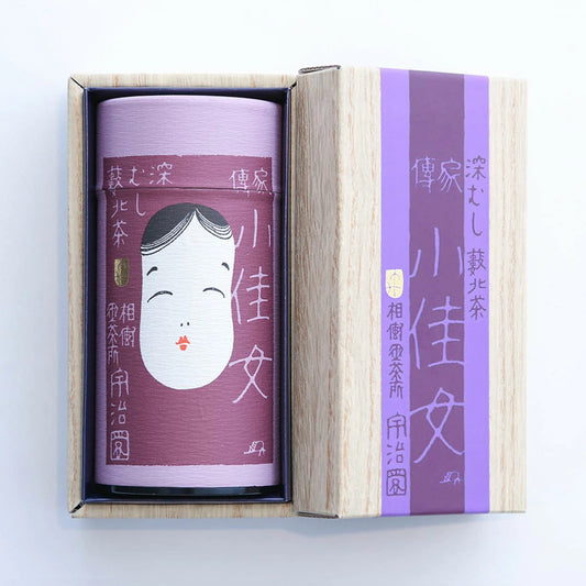 【深蒸し煎茶】小佳女 “おかめ” 進物缶入り (150g)