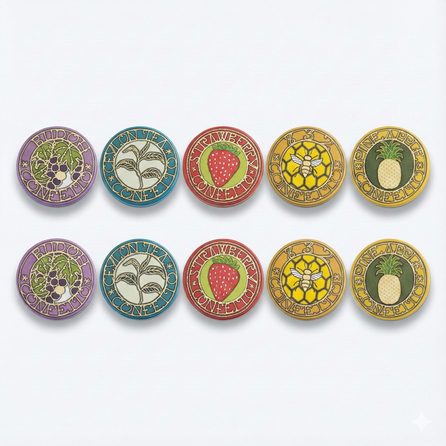 大人の義理チョコ お配りセット（10個入）〈チョコの金平糖５種〉