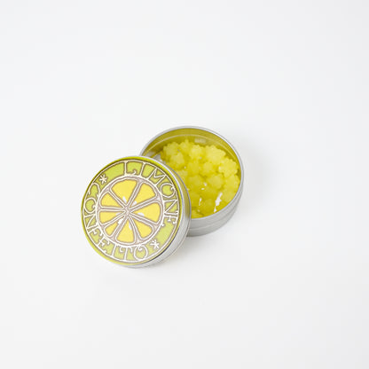 星果庵 レモンの金平糖 缶を開けたところ